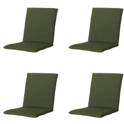 Tuinstoelkussens-Madison - Stapelstoelkussen Panama green - Ca. 97x49 cm - Set van 4