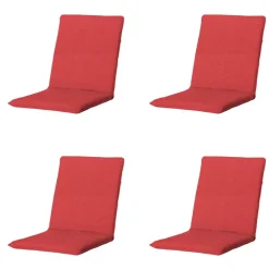 Tuinstoelkussens-Madison - Stapelstoelkussen Panama brick red - Ca. 97x49 cm - Set van 4