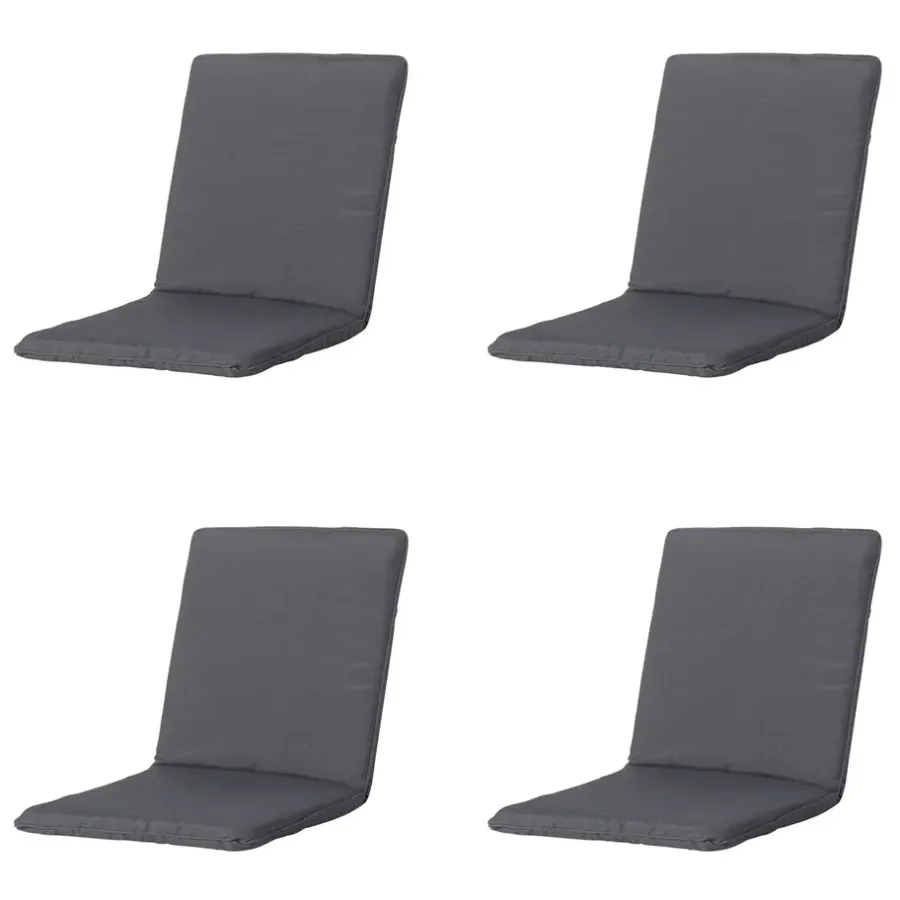 Madison - Stapelstoelkussen Panama grey - Ca. 97x49 cm - Set van 4