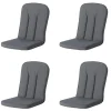 Madison - Tuinkussen Carlo / Calvia Panama grey - Ca. 100x48 cm - Set van 4