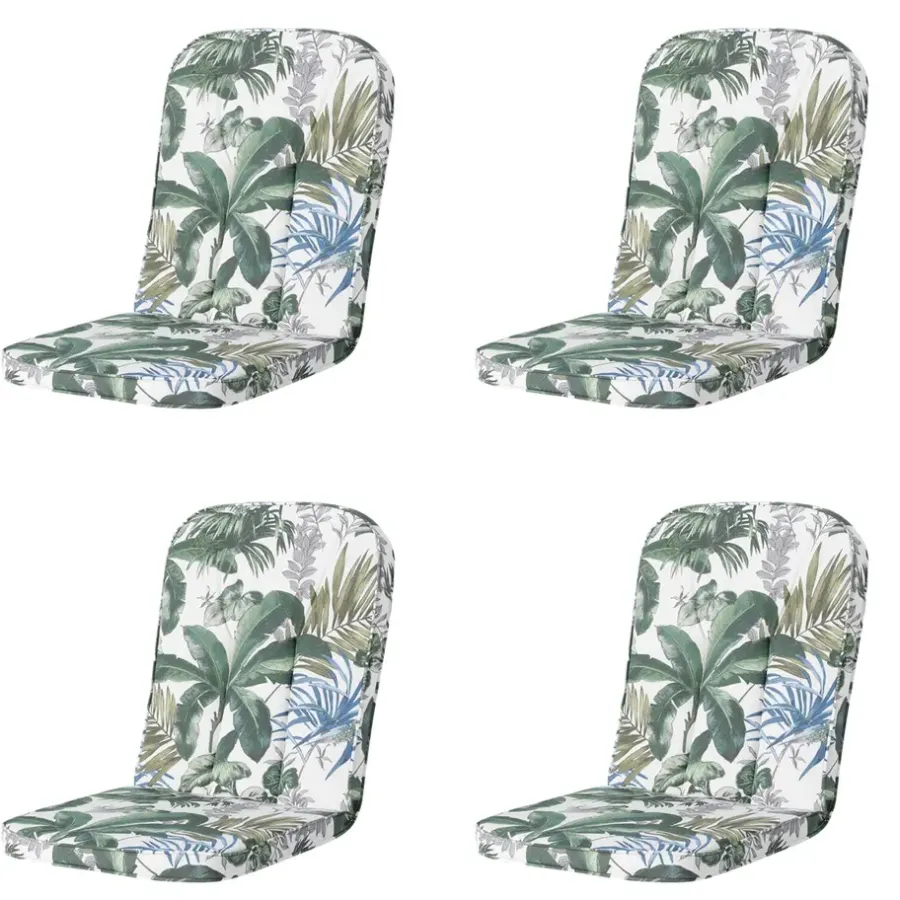 Tuinstoelkussens-Madison - Tuinkussen Carlo / Calvia Bliss blue - Ca. 100x48 cm - Set van 4