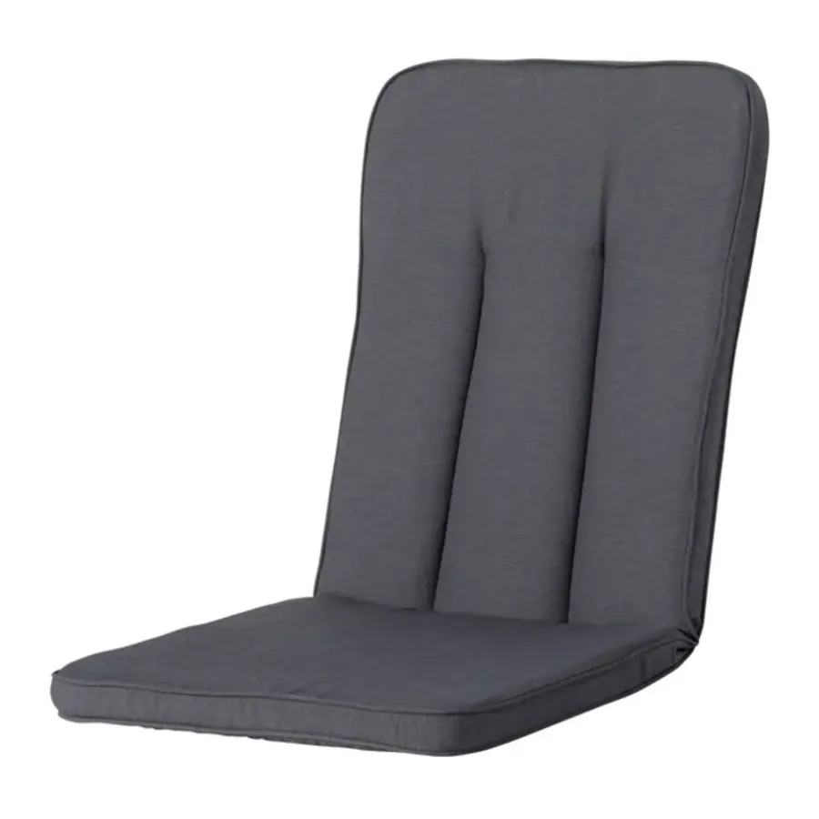 Tuinstoelkussens-Madison - Tuinkussen Exelsior Panama grey - Ca. 110x48 cm - Set van 4