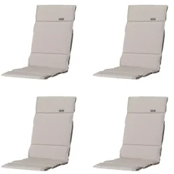 Tuinstoelkussens-Madison - Tuinkussen Fiber Deluxe Panama linnen - Ca. 125x50 cm - Set van 4