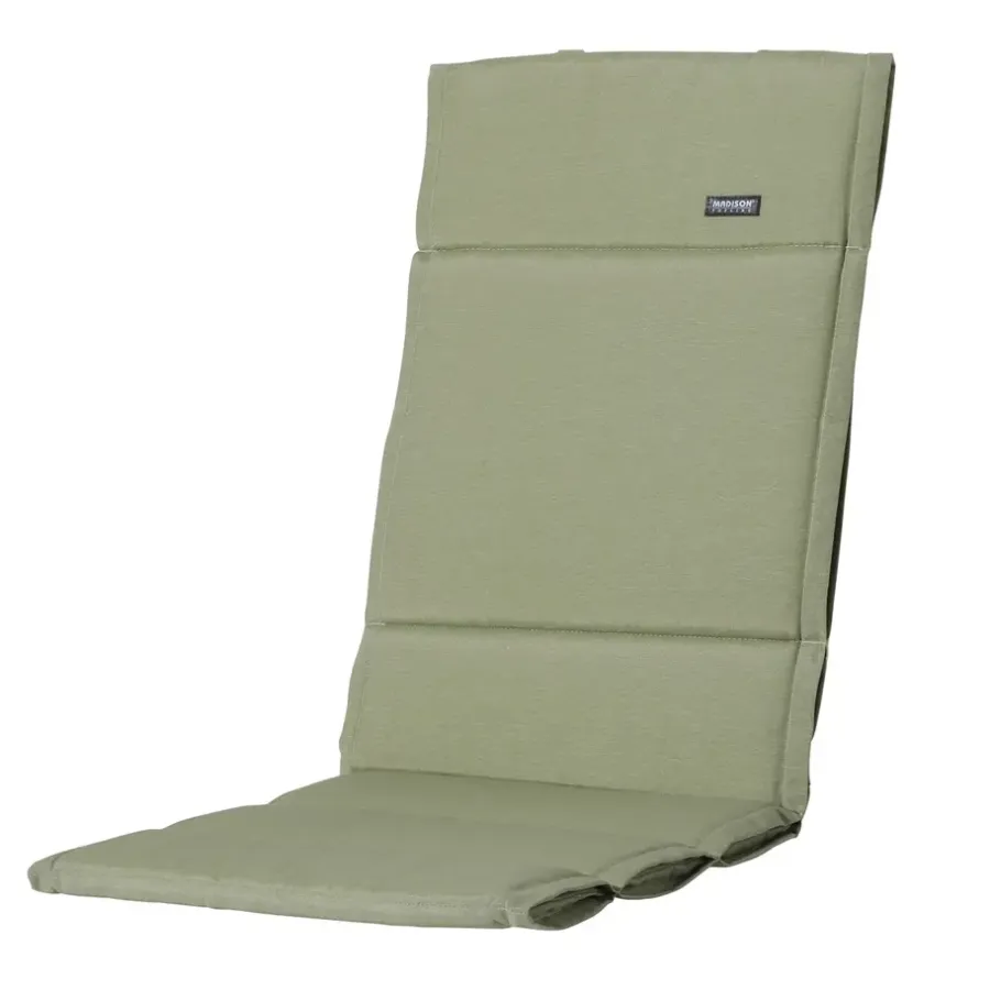 Madison - Tuinkussen Fiber Deluxe Panama sage - Ca. 125x50 cm - Set van 4