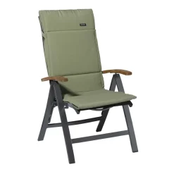 Madison - Tuinkussen Fiber Deluxe Panama sage - Ca. 125x50 cm - Set van 4
