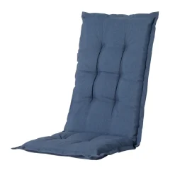 Tuinstoelkussens-Madison - Tuinkussen Panama safier blue - Ca. 105x50 cm - Set van 4