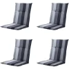 Madison - Tuinkussen Victoria grey - Ca. 105x50 cm - Set van 4