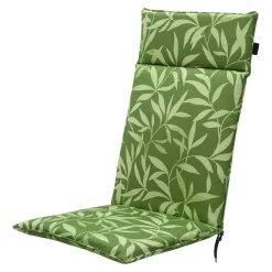 Madison - Tuinstoelkussen Hoge Rug Fergus green - Ca. 120x50 cm - Set van 4