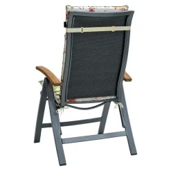 Madison - Tuinstoelkussen Hoge Rug Milly natural - Ca. 120x50 cm - Set van 4
