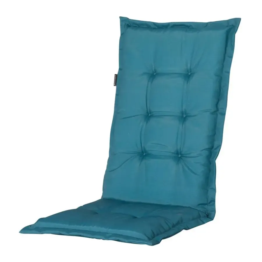 Madison - Tuinstoelkussen Hoge Rug Panama sea blue - Ca. 123x50 cm - Set van 4