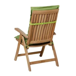 Tuinstoelkussens-Madison - Tuinstoelkussen Lage Rug Rib lime - Ca. 105x50 cm - Set van 4