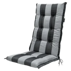 Madison - Tuinstoelkussen Hoge Rug Alice grey - Ca. 123x50 cm - Set van 4