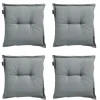 Tuinstoelkussens-Madison - Zitkussen Basic grey - Ca. 50x50 cm - Set van 4