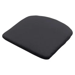 Tuinstoelkussens-Madison - Zitkussen Basic black - Ca. 46x48 cm - Set van 4