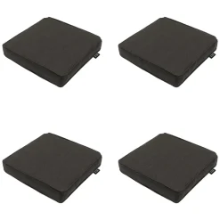 Madison - Zitkussen Dark grey canvas eco+ - Ca. 40x40 cm - Set van 4
