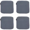 Madison - Zitkussen Manchester denim grey - Ca. 40x40 cm - Set van 4