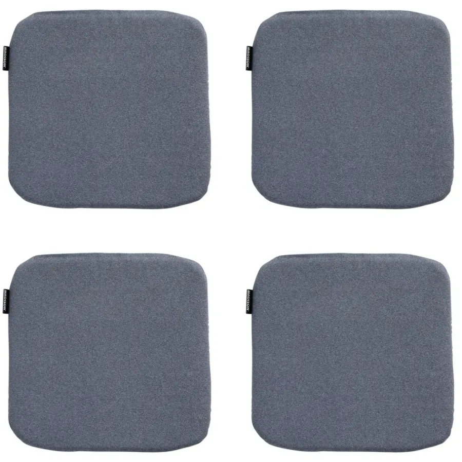 Madison - Zitkussen Manchester denim grey - Ca. 40x40 cm - Set van 4