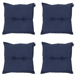 Madison - Zitkussen Panama indigo - Ca. 50x50 cm - Set van 4