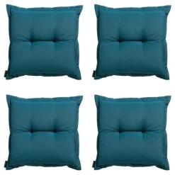 Madison - Zitkussen Panama sea blue - Ca. 50x50 cm - Set van 4