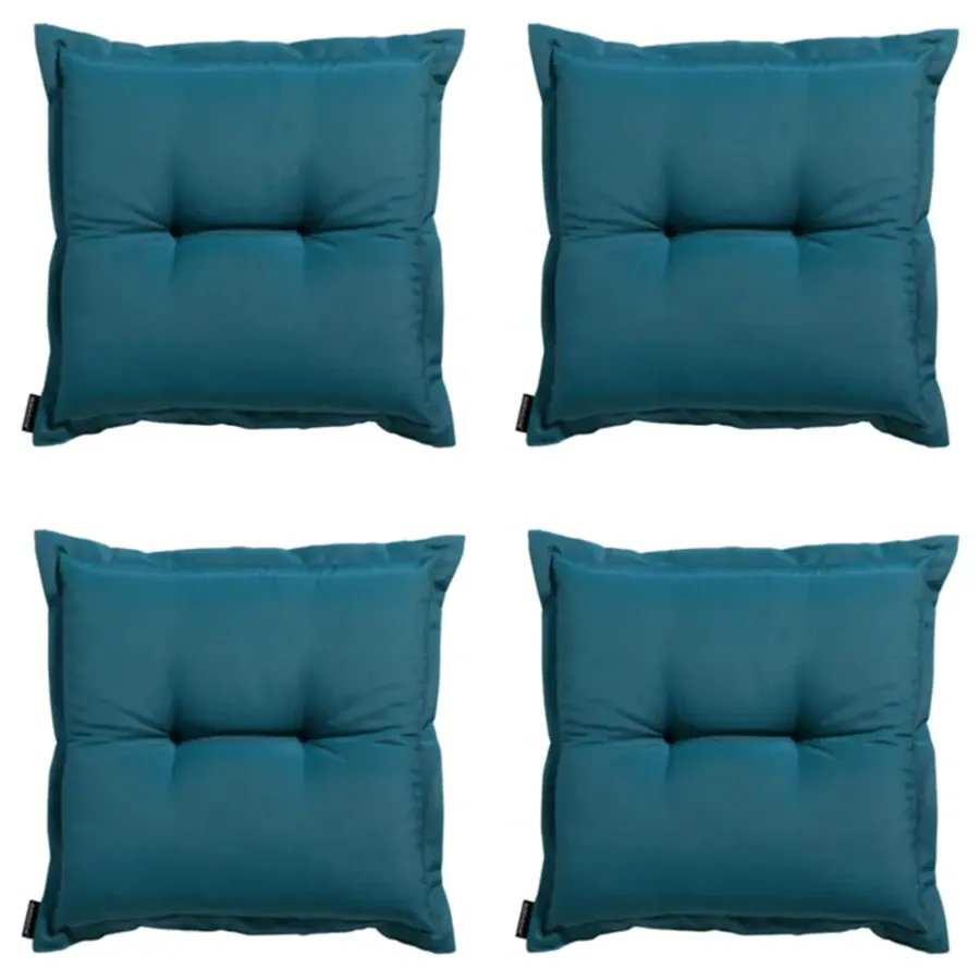Madison - Zitkussen Panama sea blue - Ca. 50x50 cm - Set van 4