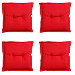 Tuinstoelkussens-Madison - Zitkussen Panama red - Ca. 50x50 cm - Set van 4