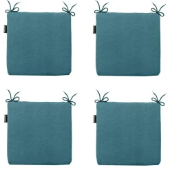 Madison - Zitkussen Panama sea blue - Ca. 40x40 cm - Set van 4