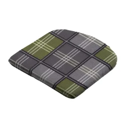 Tuinstoelkussens-Madison - Zitkussen Patchy olive - Ca. 46x48 cm - Set van 4