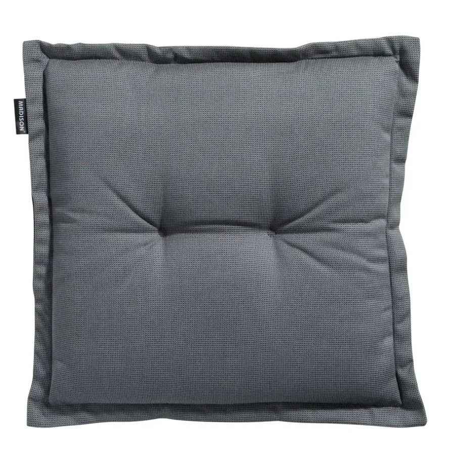Madison - Zitkussen Rib grey - Ca. 50x50 cm - Set van 4