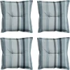 Tuinstoelkussens-Madison - Zitkussen Righe grey - Ca. 50x50 cm - Set van 4