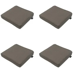 Tuinstoelkussens-Madison - Zitkussen Taupe canvas eco+ - Ca. 40x40 cm - Set van 4