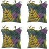 Tuinstoelkussens-Madison - Zitkussen Toscane Iven green - Ca. 46x46 cm - Set van 4