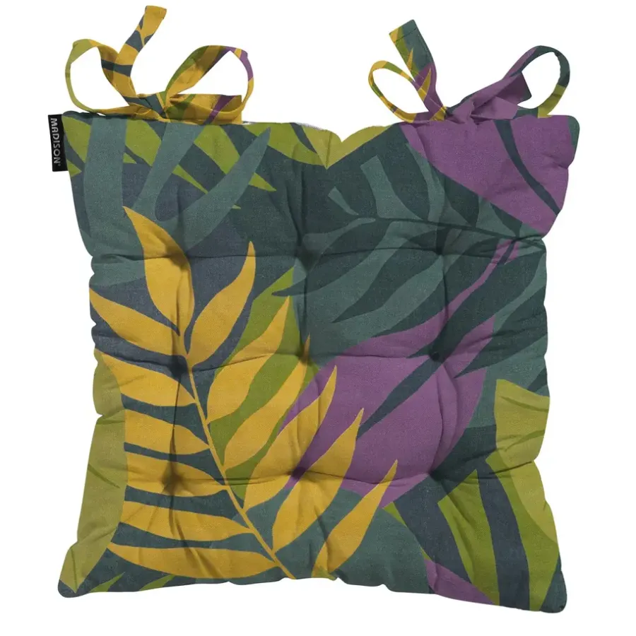Tuinstoelkussens-Madison - Zitkussen Toscane Iven green - Ca. 46x46 cm - Set van 4