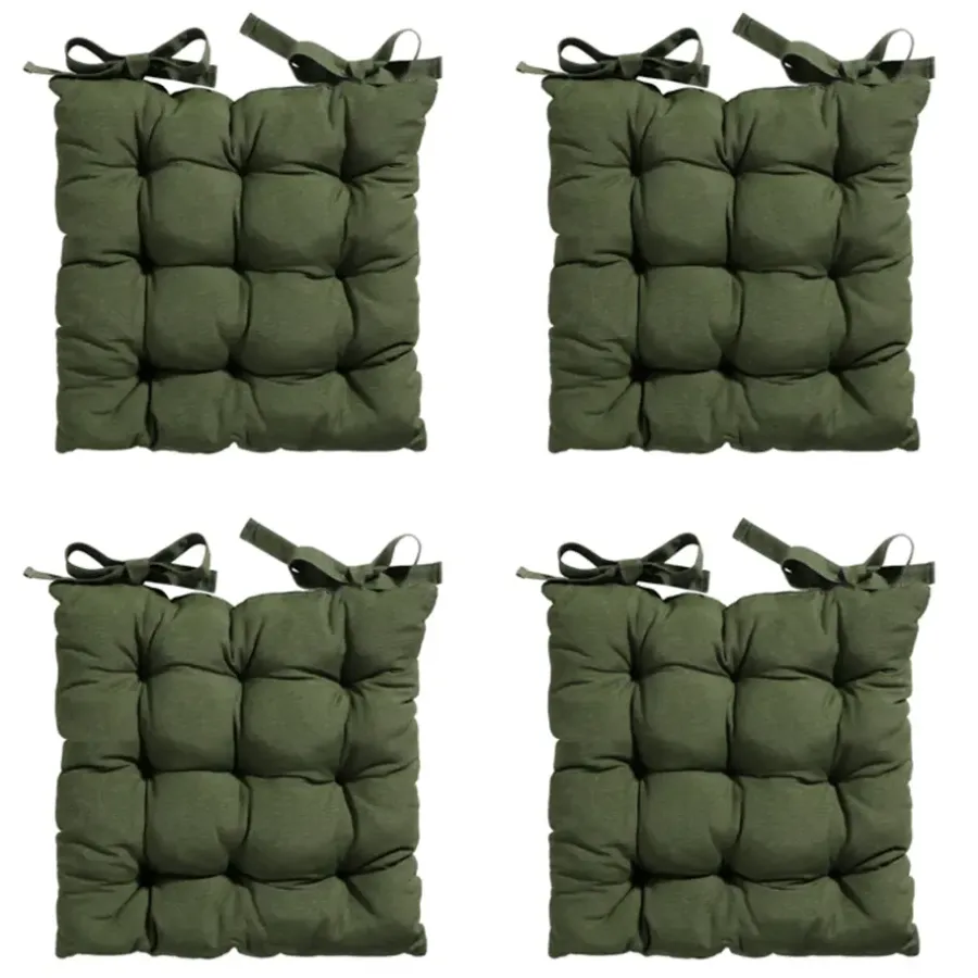 Tuinstoelkussens-Madison - Zitkussen Toscane Panama green - Ca. 46x46 cm - Set van 4