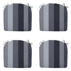 Tuinstoelkussens-Madison - Zitkussen Victoria grey - Ca. 46x48 cm - Set van 4