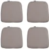Madison - Zitkussen Wicker Panama taupe - Ca. 48x48 cm - Set van 4