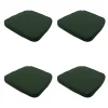 Tuinstoelkussens-Madison - Zitkussen Wicker Green canvas eco+ - Ca. 48x48 cm - Set van 4