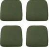 Tuinstoelkussens-Madison - Zitkussen Wicker Panama green - Ca. 48x48 cm - Set van 4