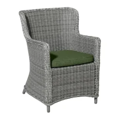 Tuinstoelkussens-Madison - Zitkussen Wicker Panama green - Ca. 48x48 cm - Set van 4