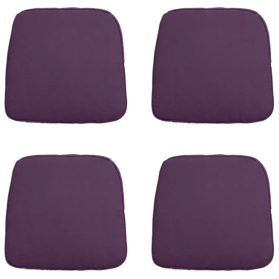 Tuinstoelkussens-Madison - Zitkussen Wicker Panama purple - Ca. 48x48 cm - Set van 4