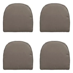 Madison - Zitkussen Wicker York Rib liver - Ca. 48x48 cm - Set van 4