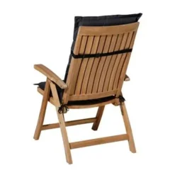 Tuinstoelkussens-Madison Tuinstoelkussen Hoge Rug Basic Zwart
