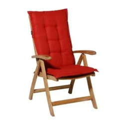 Madison Tuinstoelkussen Lage Rug Basic Rood