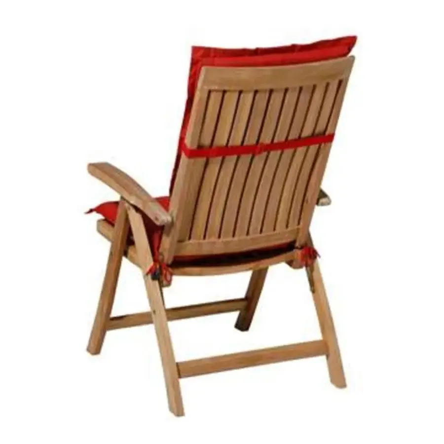 Madison Tuinstoelkussen Lage Rug Basic Rood