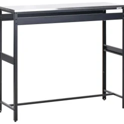 Barbecues En Accessoires-Leen Bakker MAENZA - Buitenkeukenkast set met tafel - Zwart - Staal