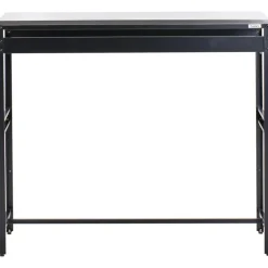 Barbecues En Accessoires-Leen Bakker MAENZA - Buitenkeukenkast set met tafel - Zwart - Staal