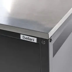 Leen Bakker MAENZA - Buitenkeukenkast 3-deurs - Zwart - Staal
