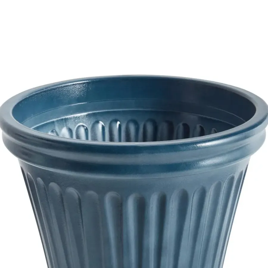 Bloempotten-Leen Bakker MAIZE - Bloempot - Blauw - 43 cm - Steenmengsel