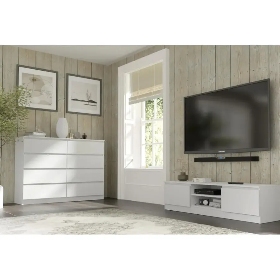 Ladekasten|Ladekasten-Homlando Maja dressoir S8 140 cm wit mat