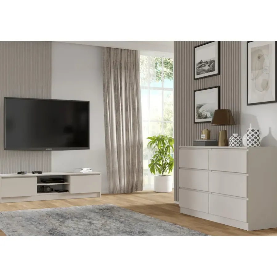 Homlando Maja dressoir S6 120 cm wit mat