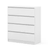 Homlando Maja dressoir S4 40x90x104 cm wit mat met 4 lades